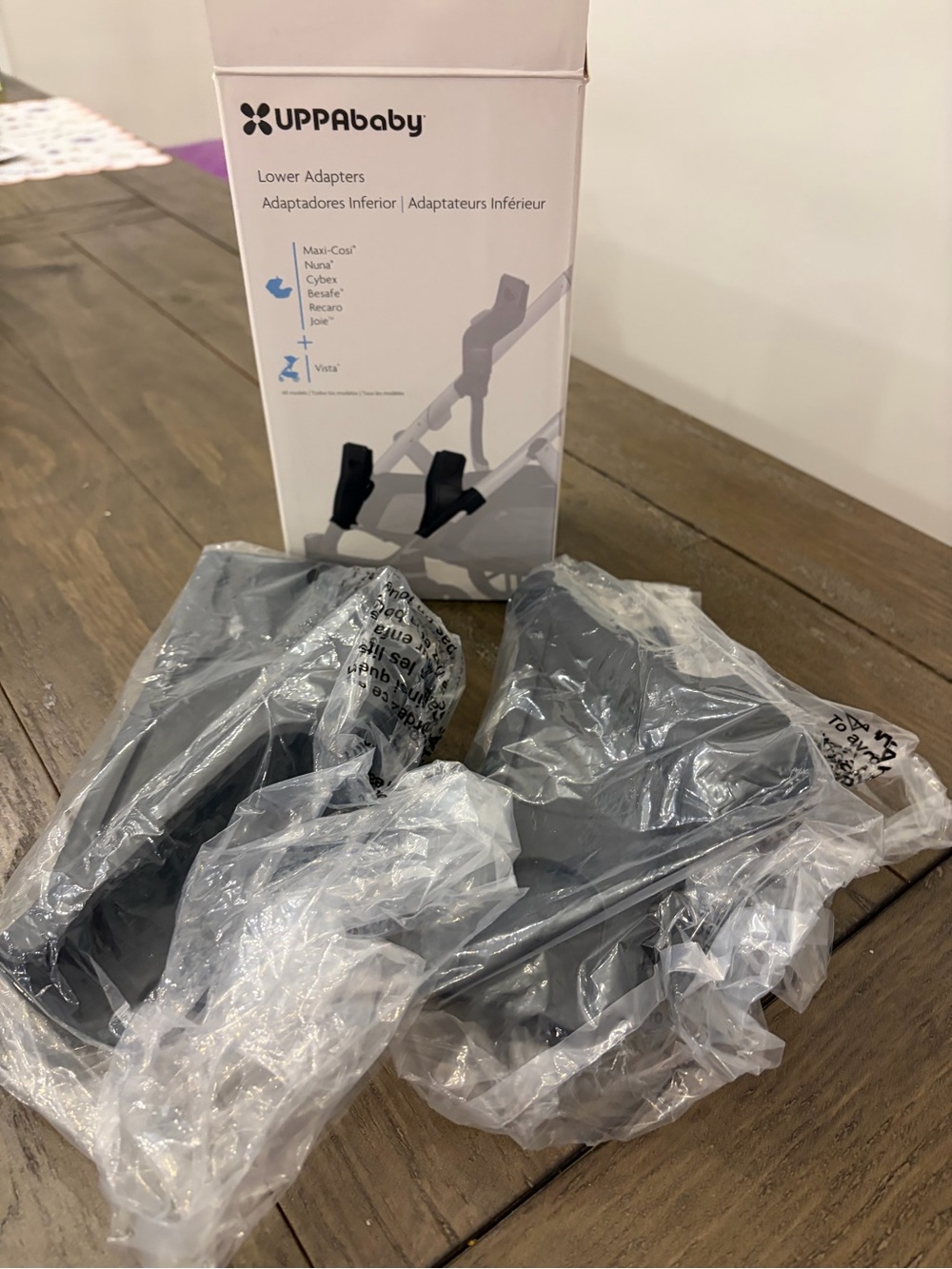 UPPAbaby Black Lower Adapters for Stroller (Pair)